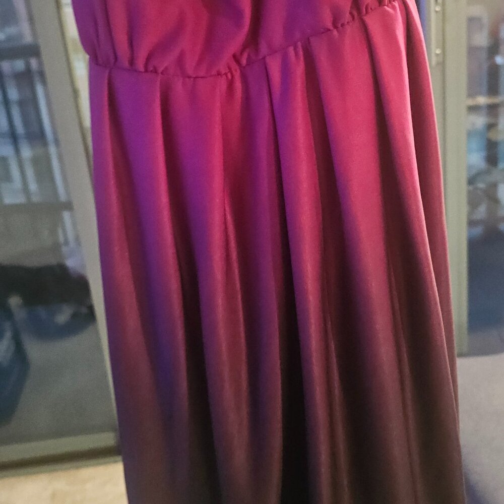 Mini silky cocktail dress